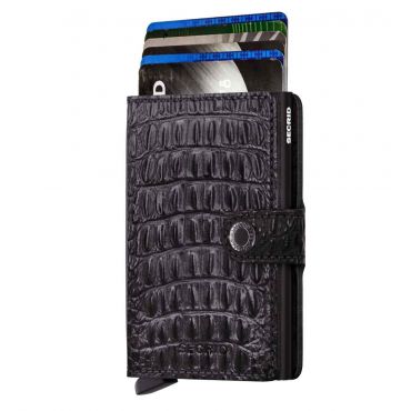 SECRID - Secrid mini wallet leather Nile black